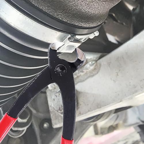 CV Boot Clamp Pliers Tool with 30 Pcs CV Boot Clamp Kit, 15PCS Large and 15PCS Small, Universal Adjustable Axle Clamps Tool Kit