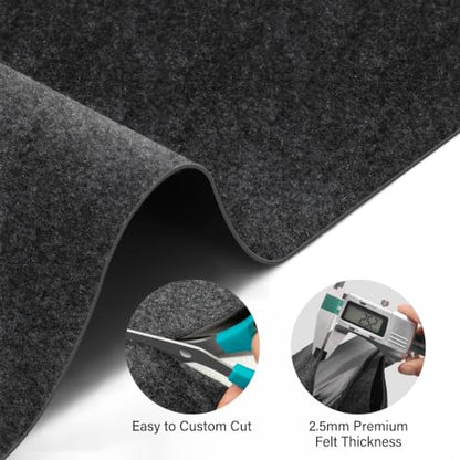 Oil Spill Mat - 36" x 60" Garage Rubber Mats for Floor | Oil & Black Water Absorbent Mat, Non-Slip, Reusable & Customizable Cuttable Pad, Easy to Clean for Oil Pans, Cars