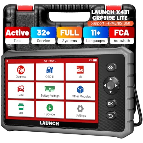 LAUNCH X431 CRP919E Lite OBD2 Scanner,2026 New Bidirectional Scan Tool, Full System Diagnostic Scanner,32+ Service,FCA AutoAuth,2 Year Update