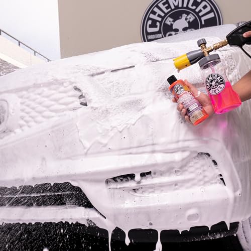 Chemical Guys CWS21516 Sticky Snowball Ultra Snow Foam Car Wash Soap (Works with Foam Cannons or Bucket Washes) Safe for Cars, Trucks, Motorcycles, RVs & More 16 fl oz, Cherry Scent - size: 16 Fl Oz (Pack of 1)