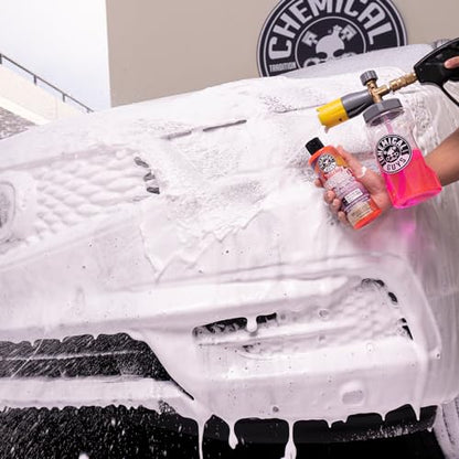 Chemical Guys CWS21516 Sticky Snowball Ultra Snow Foam Car Wash Soap (Works with Foam Cannons or Bucket Washes) Safe for Cars, Trucks, Motorcycles, RVs & More 16 fl oz, Cherry Scent - size: 16 Fl Oz (Pack of 1)