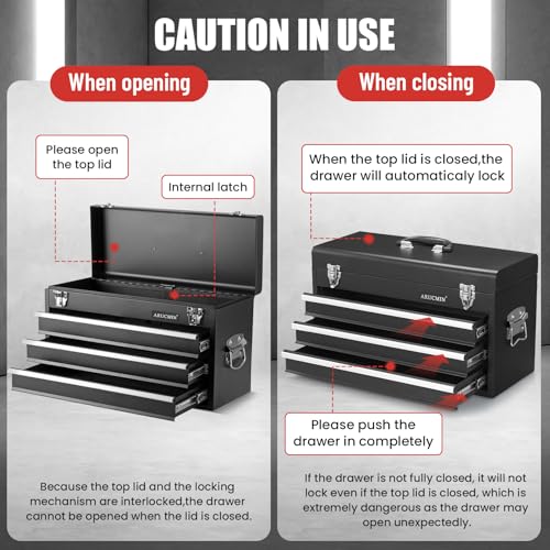 438-Piece Mechanics Tool Set with 3-Drawer Heavy Duty Metal Box Repair Tool Kit -02