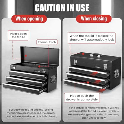 438-Piece Mechanics Tool Set with 3-Drawer Heavy Duty Metal Box Repair Tool Kit -02