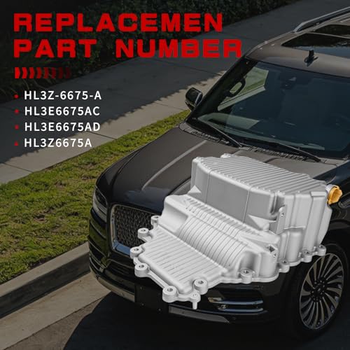 HL3Z-6675-A Upgraded Aluminum Engine Oil Pan Kit Compatible with Ford F-150 3.5L 2017-2019, F-150 3.3L 2018, Expedition 3.5L 2018-2019, Lincoln Navigator 3.5L 2018