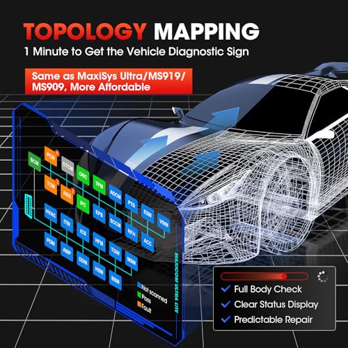 Autel MaxiCom Ultra Lite Scanner 2026: 2-Year Update Same as Maxisys Ultra Motor TruSpeed Repair, New Topology 2.0, 3000+ Test, 40+ Service, Level Up of MS919/Elite II Pro