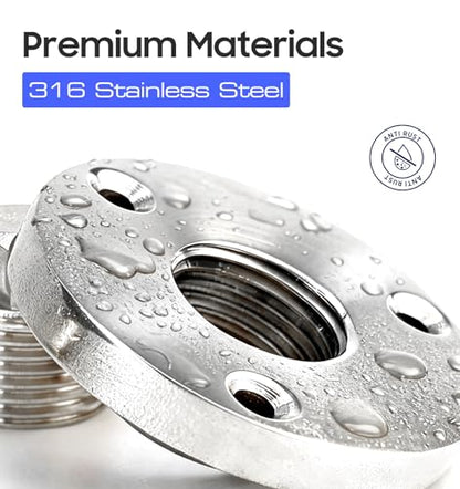 Stainless Steel Boat Drain Plug Kit, Boat Plugs 1/2 Inch Fits Most Boat Hulls - color: White