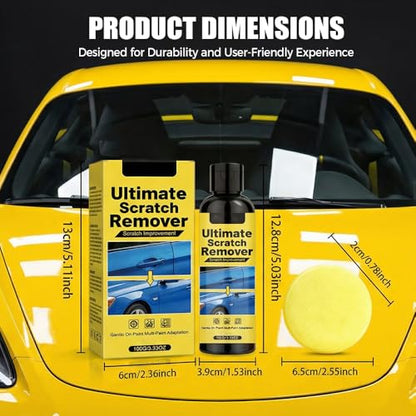 Car Scratch Removal Wax, 2026 New Scratch Remover for Vehicles, Car Paint Scratch Repair Kit for Deep Scratches, Universal Polishing Compound with Sponge (3pcs) - color: 3pcs