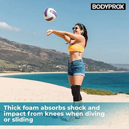 Bodyprox Protective Knee Pads, Thick Sponge Anti-slip, Collision Avoidance Knee Sleeve - size: Small/Medium