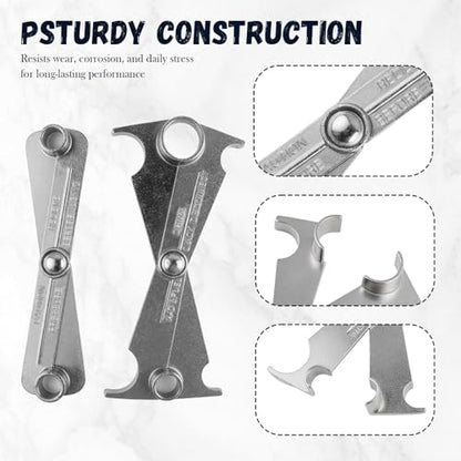 2PCS Scissor Fuel Line Disconnect Tool Set,4-in-1 & 2-in-1 Fuel Filter Removal Tool for Quick Removal 3/4" 5/8" 1/2" 3/8" and 5/16" Fuels Lines,Multi-Function Fuels Line Removals Tools