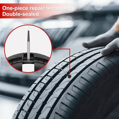 SUNSOUL 24pcs Plug Patch for Tire, 0.18” x 1.38” Mushroom Tire Plug Patch | Patch Plugs for Tire Repair, 3 Size Options, Combination Repair Unit for Car, Motorcycle, Bike, Truck, Bus, RV, ATV - size: 0.18 x 1.38 Inch