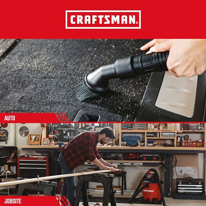 CRAFTSMAN CMXZVBE27159 1-1/4, 1-7/8 in. Dusting Brush Wet Dry Vac Accessory - size: Dusting Brush