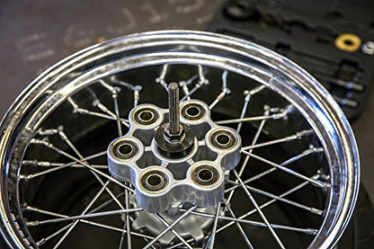 OTC 4790 Wheel Bearing Removal/Installation Kit - Removes and Installs 3/4", 1", and 25mm I.D. Sealed Wheel Bearings; Ideal for Motorcycles and Other Applications that Use Sealed Bearings