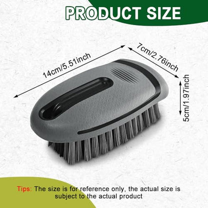 Carpet and Upholstery Cleaning Brush, Stiff Bristle Carpet Detailing Scrubber Brush, Multi-Functional Car Detailing Scrub Brushes, Cleaning Brushes for Car and Home Couch Floor Mats (Gray) - color: Gray