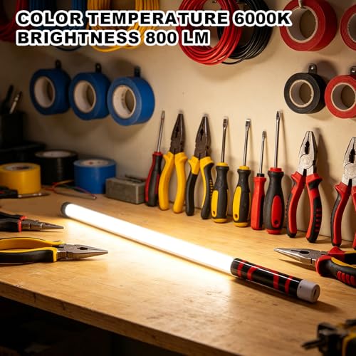 Flexible LED Flashlight Stick, 76cm/30in Rechargeable & Bendable LED Work Light Lamp Stick with 3 Lighting Modes for Mechanical Inspection Automotive Car Repair and Tight Spaces