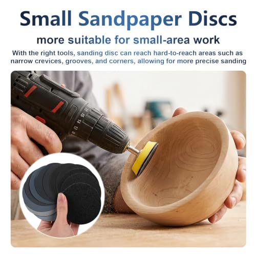 100 PCS 400 Grit 3 Inch Hook and Loop Sanding Discs | Medium Grinding, Wet Dry, Silicon Carbide, Round Sandpaper, for Wood Metal or Auto, for Drill Polishing Kit - style: 400 Grit