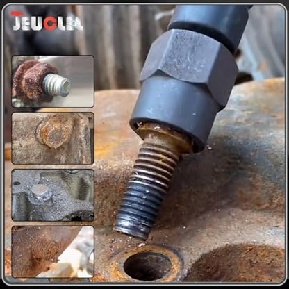 5PCS Heavy Duty Bolt Extractor Set, 1/2" Drive Easy Out Bolt Extractor Set, Nut Extractor Set Broken Bolt Extractor Kit for Removing Stripped Lug Nuts, Rounded off Nuts, Bolts, Studs