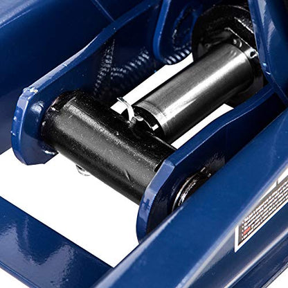 TCE AT84007U Torin Hydraulic Low Profile Service/Floor Jack with Dual Piston Quick Lift Pump, 4 Ton (8,000 lb) Capacity, Blue - size: 4 Ton