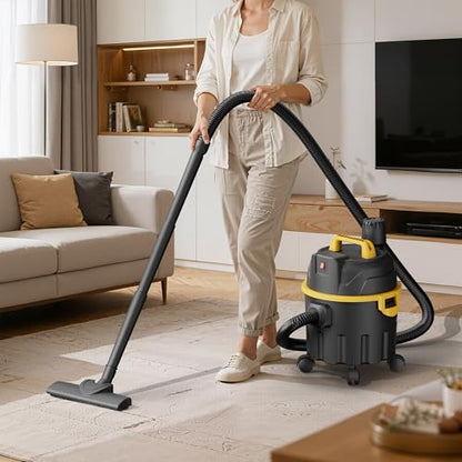 Wet & Dry Shop Vacuum Cleaner with Blower, 15L / 4 Gallon Portable Shop Vac, 800W for Home, Garage, Car, Pet Hair & Workshop, with Multiple Nozzles and Attachments