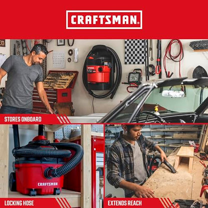 CRAFTSMAN CMXZVBE38761 1-7/8 in. x 7 ft. POS-I-LOCK Wet Dry Vacuum Hose | Industrial-Grade Shop Vacuum Hose Attachment, Fits Most CRAFTSMAN Wet/Dry Vacuums with a 1-7/8 in. Diameter - style: 1-7/8 in. by 7 ft.