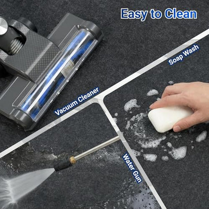 FLEXIMOUNTS 20x8 Ft Extra Large Garage Floor Mat - Waterproof Oil Absorbent Surface, Stay-in-Place Garage Flooring Roll for Under Car (Includes Double Sided Tape) - size: 20' x 8'