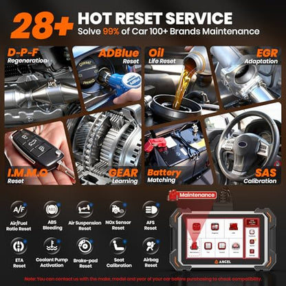 ANCEL DS500 Elite OBD2 Scanner, Full System Car Code Reader, Bidirectional Scan Tool, 28+ Reset Functions, ABS SRS Transmission Check Engine Code Reader, CAN FD FCA Auto Auth, Lifetime Free Update