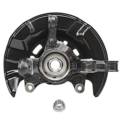 Detroit Axle - 4pc Steering Knuckles Kit for 09-13 Toyota Corolla Matrix, 2 Front Steering Knuckles & Wheel Bearing Hubs 2 Rear Wheel Bearing and Hubs 2009 2010 2011 2012 2013 Replacement - size: 4UW48584/Kit