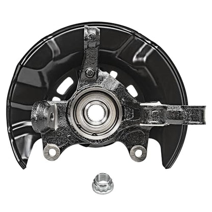 Detroit Axle - 4pc Steering Knuckles Kit for 09-13 Toyota Corolla Matrix, 2 Front Steering Knuckles & Wheel Bearing Hubs 2 Rear Wheel Bearing and Hubs 2009 2010 2011 2012 2013 Replacement - size: 4UW48584/Kit