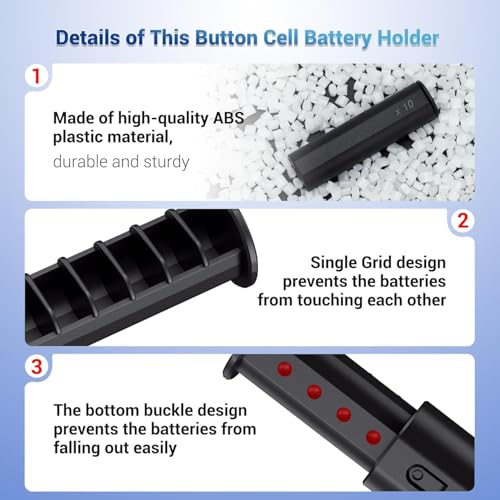 (2 Pack)LR41 Battery Holder,AA Size Coin Cell Battery Case for 20x LR41/AG3/SR41/192/384/RW87/SR41W/GP192/312 Hearing Aid Batteries,LR41 Button Storage,Allow to fit in AA Battery Slot - size: (2 PACK)Battery Case for LR41 & More