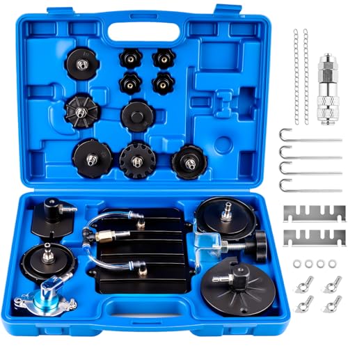 12 Piece Professional Brake Master Cylinder Bleeder Kit – Universal Brake Bleeder Adapter Set for Most Vehicles, Ideal for Auto Shops, Home Garages, and Roadside Repairs