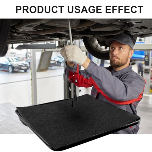 17892 Transmission Drain Pan for Lisle and 4 Pcs 22'' Oil Drain Splash Pad | 87031 87032 Large Transmission Fluid Pan Oil Drain Pan Suitable for Lisle Under Car and Most Transmission Drain Funnel
