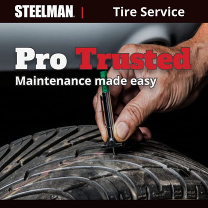 Steelman Color Coded Tread Depth Gauge, Quickly Identifies Amount of Tread on Tires, Reads in MM and 32nds - style: Standard