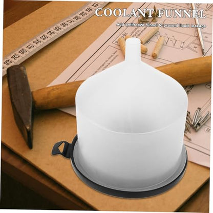 Vaguelly 1set Spill Coolant Filling Funnel Kit for Easy Radiator Fluid Handling Compatibility for Various Car Models Efficient Coolant Fill Workspace