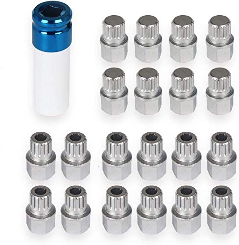 23pcs Wheel Lock Lug Nut Remover Kit Automotive Wheel Anti-Theft Screw Removal Key Socket Set with Adapter for VW