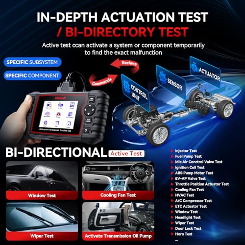 iCarsoft Bidirectional Diagnostic Tool for BMW/Rolls-Royce/Mini, BMM V3.0 All Resets/Battery Registration/ECU Coding Full System OBD2 Scanner for BMW Code Reader, Battery Test,Auto VIN-2025 Ver