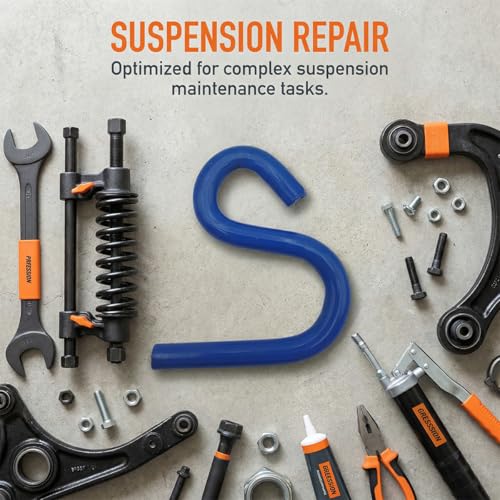 Car 6007 Lower Control Arm Prying Tool, Specialty Lower Ball Joint Press Separator Helper for 7/8" Diameter Pry Bar, Suspension Bushing Remover Pry Tool, Universal for Vehicles (Blue) - color: Blue