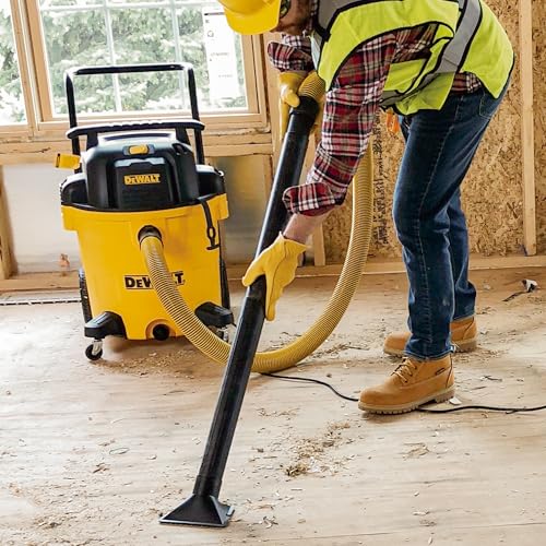DEWALT DXV16PA 16 Gallon Poly Wet/Dry Vac/Acc, 6.5HP Shop Vacuum Wet/Dry for Jobsite/Workshop, Yellow - size: 16 gallon