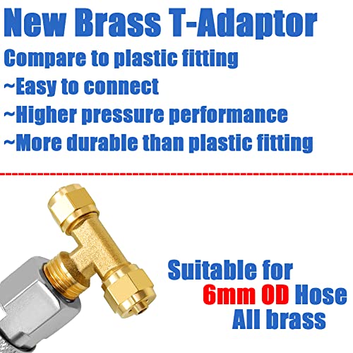 Air Blow Gun kit High Flow with 8mm OD 16ft Long Coil PU Air Hose Air Duster Blow Gun Kit Tee Quick Connector(Blue) - color: Blue
