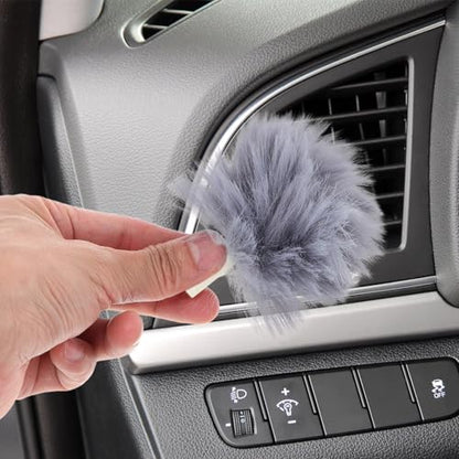 Hemobllo 3pcs Car Detailing Brush Set for Interior Cleaning with Soft Fiber Bristles Versatile Car Dust Brush for Hard-to-Reach Areas Including Air Vents and Dashboard Tools for Drivers