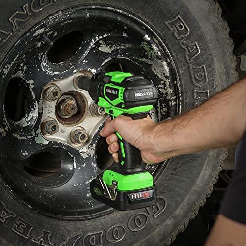 OEMTOOLS 24486 1/2" Impact Wrench, 20V Brushless Cordless Impact, 300 Ft/Lb Torque, Variable Speed, For Lug Nuts and High-Torque Applications