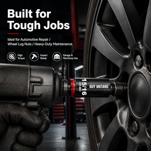 3/4''12pcs Impact Socket Set, SAE 3/4'',7/8'',1-1/4'',1-1/8'',1-1/16'',1'',15/16'',1-5/16'';1-3/8'',1-7/16'',1-1/2'',1-9/16 Socket,Cr-Mo,Heavy Duty Impact Socket Set,With a Storage Case - size: 3/4''12pcs Socket Set SAE