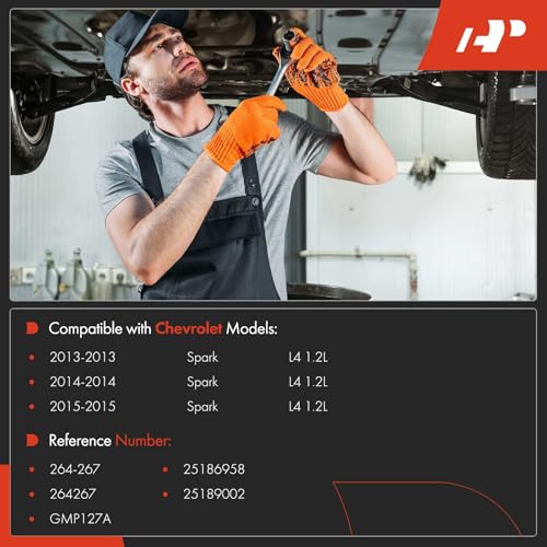 A-Premium Engine Oil Pan Sump with Drain Plug Compatible with Chevrolet Spark 2013 2014 2015, 1.2L, Replaces 25186958