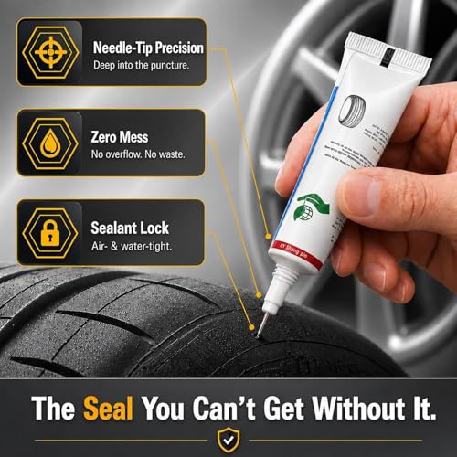 90 PCS Tire Repair Screws with Ergonomic Screwdriver & Sealant, 2026 New Heavy Duty Screw Tire Plug Kit，Flat Tire Repair Kit for Tubeless Tires on Cars, SUVs, Motorcycles, Trucks, ATVs & E-Bikes - size: 90PCS Kit