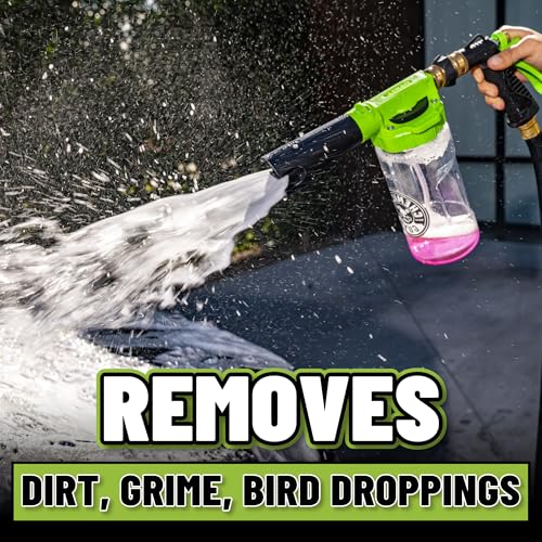 Chemical Guys, TORQ Foam Blaster 6 Cannon, Garden Hose Attachment for Cars | Sprays thick clinging suds straight off your garden hose, no pressure washer, with an adjustable foam ratio dial - size: FOAM BLASTER ONLY