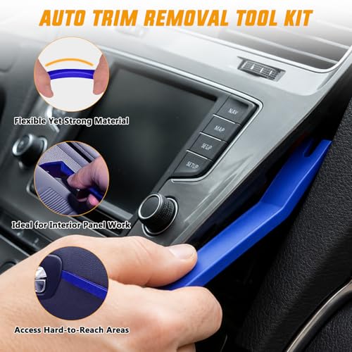 GOOACC 45 PCS Car Dent Puller Paintless Dent Repair Kit Adjustable Lifter White Bridge Pullers Glue Gun & Stick Auto Trim Removal Tool for Car Refrigerator Dents Hail Damage Door Body Ding - color: 45PCS Dent Puller Kit