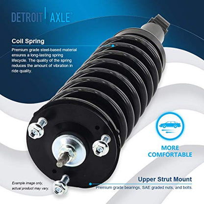 Detroit Axle - 2 Front Struts for 2001-2007 Toyota Sequoia Ready Complete Strut w/Coil Spring Assembly 2002 2003 2004 2005 2006 Replacement Suspension Strut Shock Assemblies - size: 171348L_171348R/PAIR