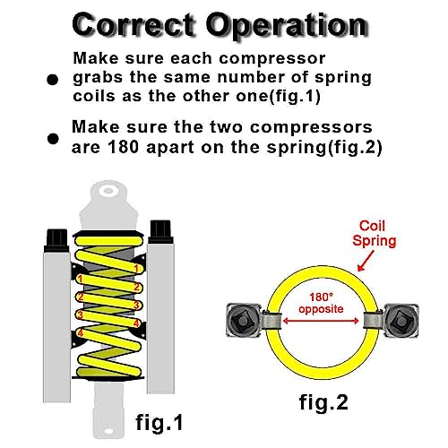 ORXPLUS Tools Motorcycle & Bike Coil Spring Shock Compressor Tool | Heavy-Duty Mechanical Compacting Tool Safely Compresses Motorcycle Rear Shock & Bicycle Coil Springs