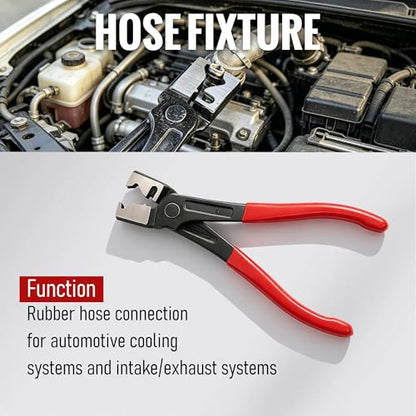 5Pcs Automotive Electrical Disconnect Pliers Set, 37960/37980/13120/ Collar Hose Clamp Pliers & Terminal Pin Removal Tool Kit with Storage Bag, High Carbon Steel, Non-Slip Handle, for Car Truck SUV