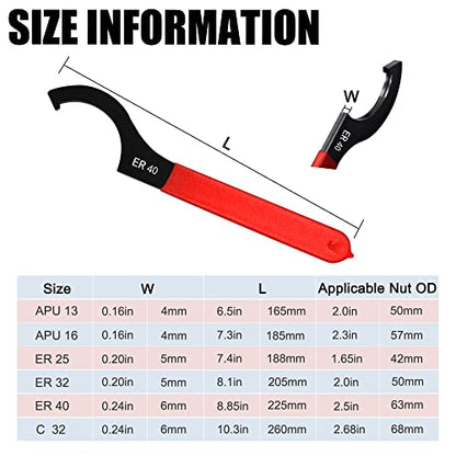 Universal Spanner Wrench Set 6Pcs Steel Adjustable Shock Wrench Coilover Spanner Motorcycle Coil Over Shock Adjustment Tool - size: 6 Pcs