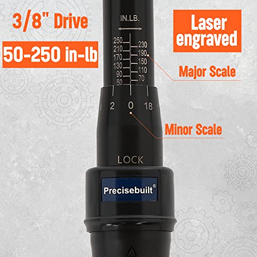 3/8" Drive 50-250 in-lb Click Tech Torque Wrench - size: 3/8" DR. 50-250 in-lb