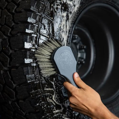 Chemical Guys ACCG09 Wheel Works Medium Duty Wheel & Body Brush, (Safe for Cars, Trucks, SUVs, RVs, Motorcycles, & More) Gray - size: 10 inches, style: Wheel & Body
